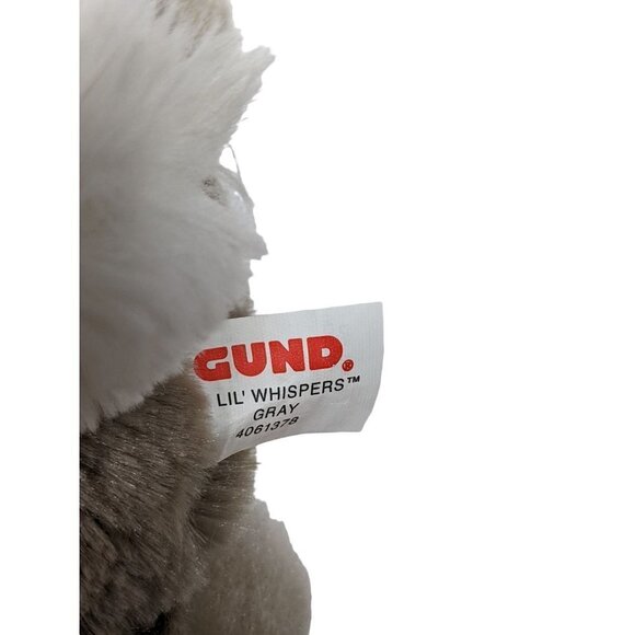 Gund Lil Whispers Gray Easter Bunny Stuffed Animal 9" - Picture 7 of 8
